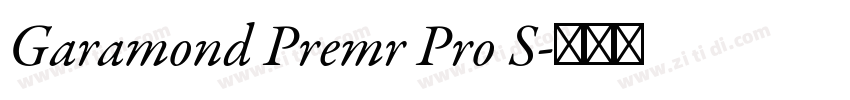 Garamond Premr Pro S字体转换